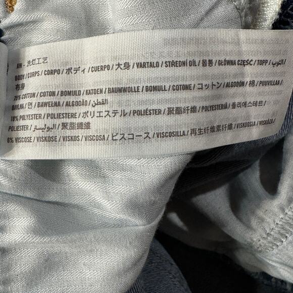 Hollister SZ 11R Hi-Rise Super Skinny Jeans Distressed Stretch Chewed Hems Blue - Picture 11 of 11